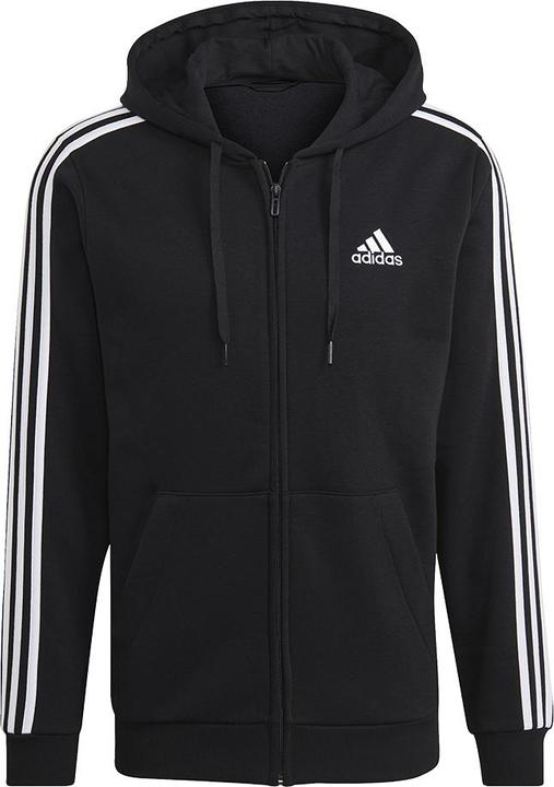 Actual product image adidas Essentials Fleece 3-Stripes Hooded Jacket (XL)