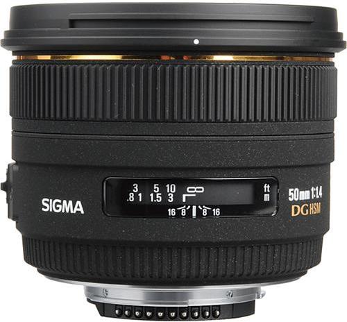 Image du produit Sigma Objectif 50mm f/1.4 EX DG HSM, Nikon (Nikon F, Plein format)