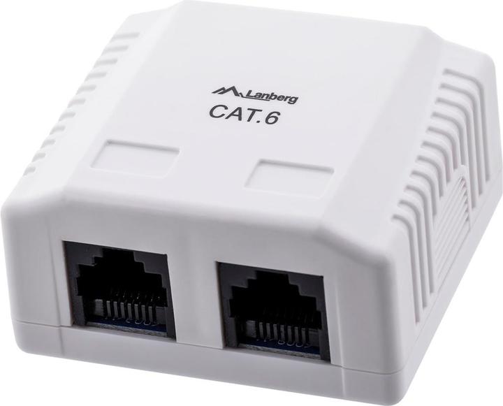 Produktbild Lanberg OU6-0002-W Steckdose RJ-45 Weiss