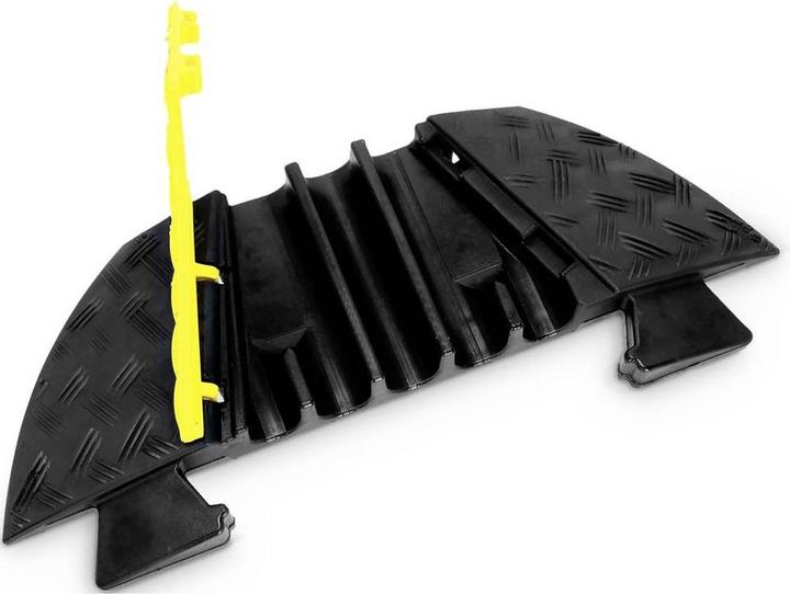 Actual product image Adam Hall DEFENDER by End piece male 85320M Polyurethane Yellow, Black Inhal (Cable hole)