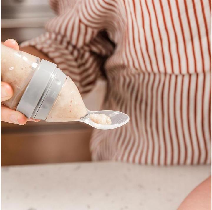 Productafbeelding Haakaa Knijpfles met lepel (120 ml)