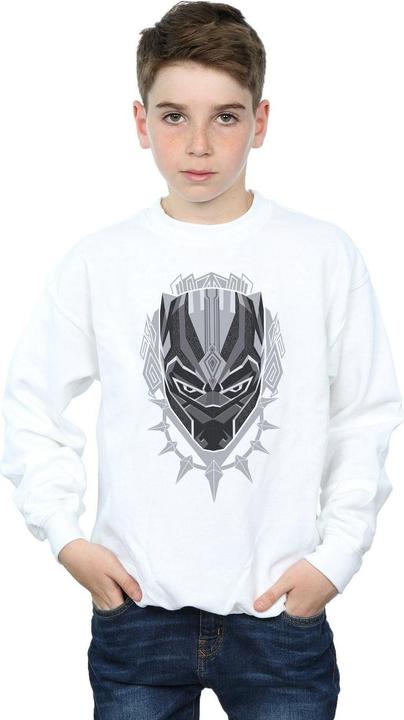 Actual product image Boys Black Panther Head Sweatshirt (152, 158)