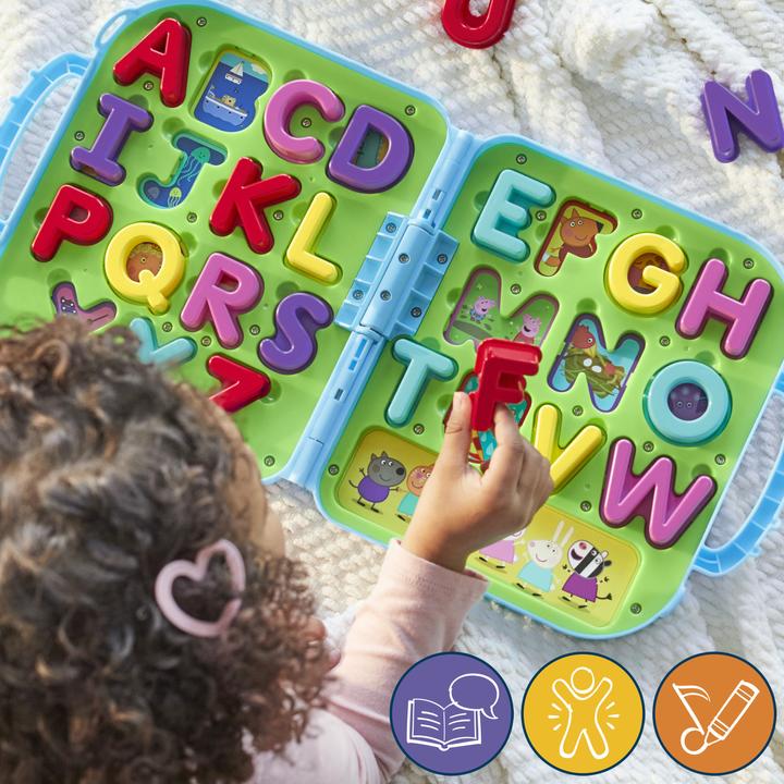 Produktbild Hasbro Peppas Buchstabenbox, Alphabet-Puzzle, Vorschul-Spielzeug