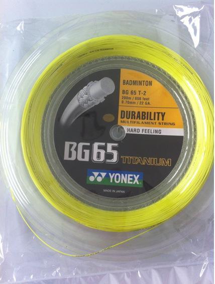 Actual product image Yonex BG-65 / 200m roll, black, 0.70mm