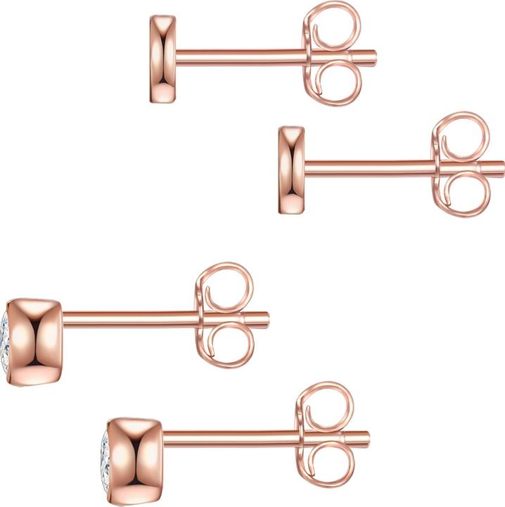 Immagine prodotto Glanzstücke München Donna Argento Cubico Zirconia Oro Rosa - 23818 (Argento 925)