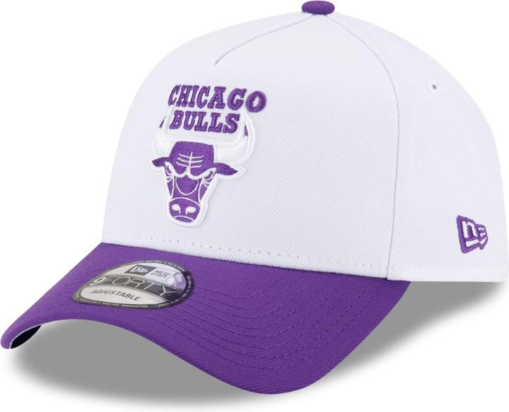 New Era 9Forty A-Frame Snapback Cap - Chicago Bulls Weiss