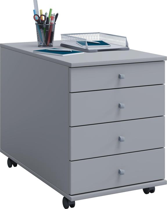 VCM Holz Büroschrank Rollcontainer Lona mit Schublade (42 x 80 cm)