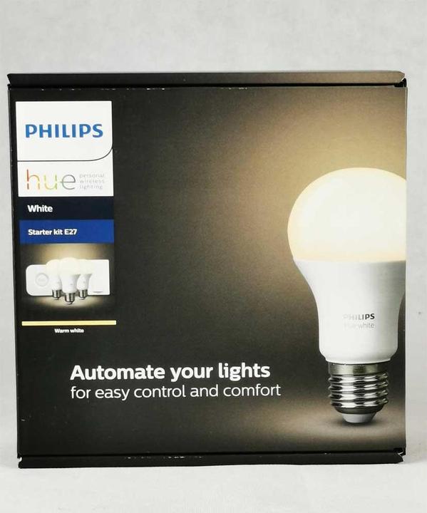 Actual product image Philips Hue White Starter Set (E27, 9.50 W, 800 lm, 3 x)
