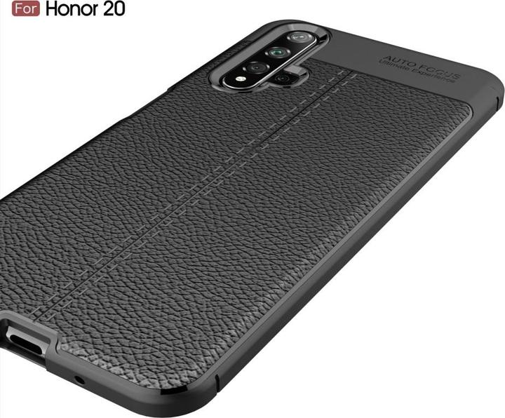 Actual product image Screenguard Honor 20 Cover Leather Design TPU Cover (Fee 20)