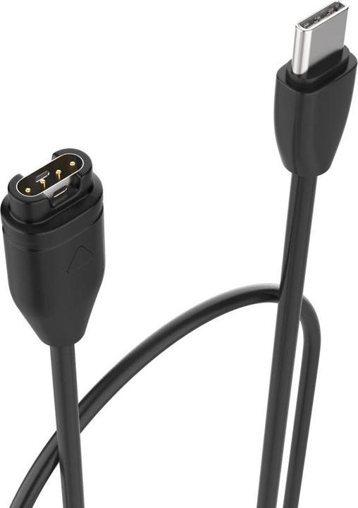 Actual product image Fixed USB-C Charging Cable for Garmin Smartwatch Black