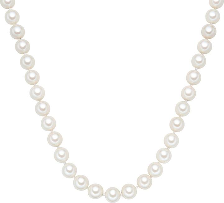 Actual product image Lulu & Jane Ladies brass shell bead silver 45.0 cm base chain + 5.0 cm extension - 29467 (Brass, 45 - 50 cm)