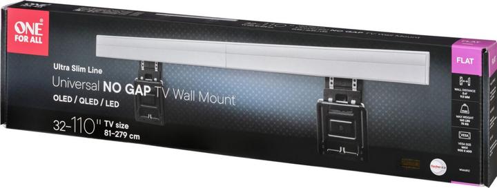 Actual product image One for All 110" TV Wall Mount Ultraslim No-Gap (Wall, 110", 75 kg)
