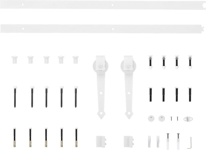 Produktbild VidaXL Schiebetür mit Hardware-Set 83x202 cm Massivholzkiefer