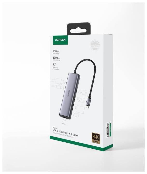Image du produit Ugreen USB Hub 3.0 (USB-C, 5 Ports)