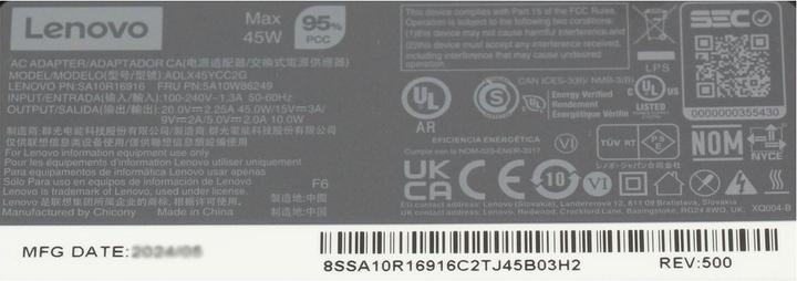Actual product image Lenovo 45W standard power supply (USB Type C) (45 W)