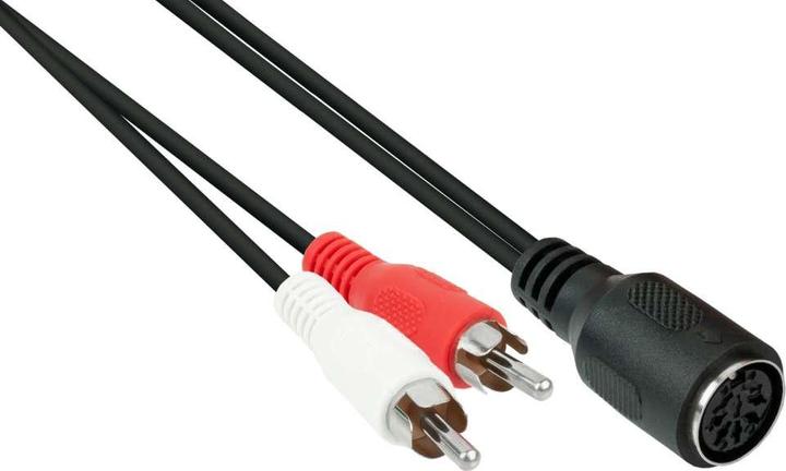 Produktbild Good Connections AD-2CS5B Audio-Kabel 0,2 m 2 x RCA DIN (5-pin) Schwarz (0.20 m, Cinch)