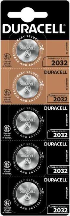 Actual product image Duracell 5x CR2032 Lithium battery 3 Volt (5 pcs., CR2032, 180 mAh)