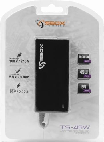 Actual product image Sbox Adapter for Toshiba notebooks TS-45W (45 W)