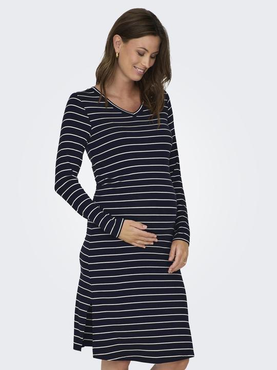 Actual product image Only Maternity Mum V-neck Dress with Long Sleeves (L)