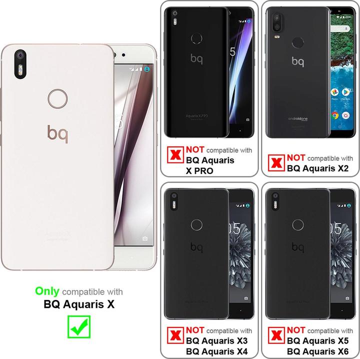 Produktbild Cadorabo Book Invisible Magnet Cover (BQ Aquaris X)