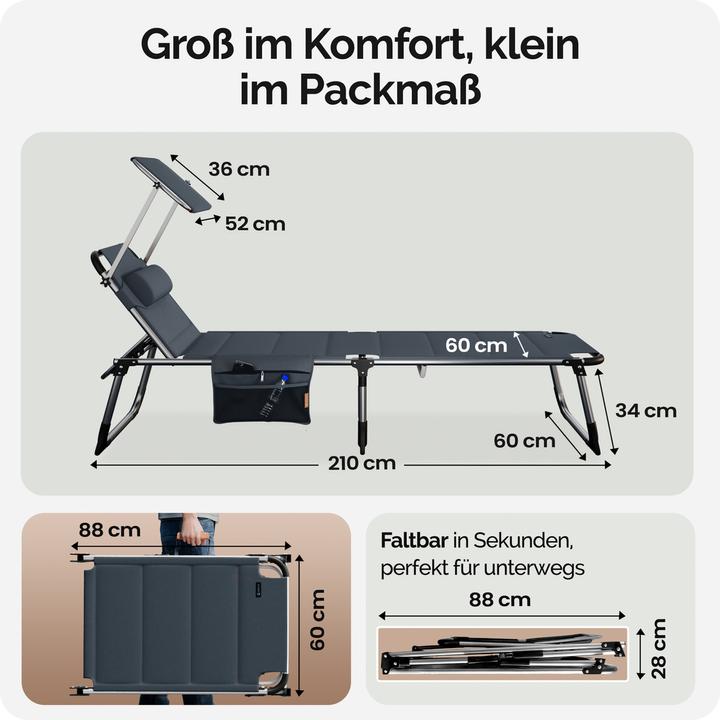 Image du produit Casaria Bain de soleil (210 cm)