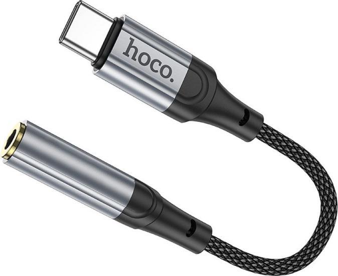 Produktbild Hoco USB-C to 3.5mm LS36, 0.12m, Schwarz (0.12 m)
