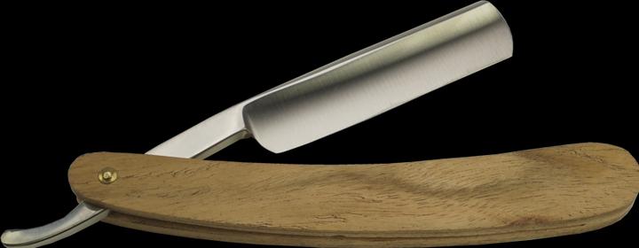 Image du produit Rasoir en acier avec bol en bois de rose, longueur 16,5/25 cm