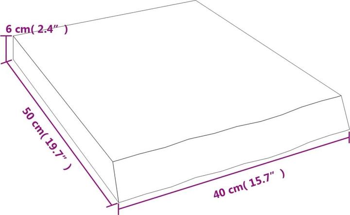 Image du produit VidaXL Siegbert (40 x 6 x 50 cm)