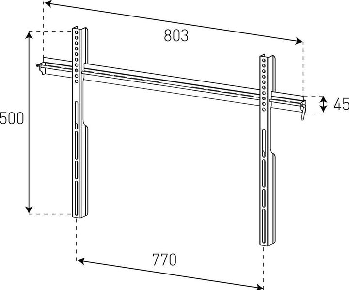 Actual product image Sonorous Surefix 152 (Wall, 65", 70 kg)