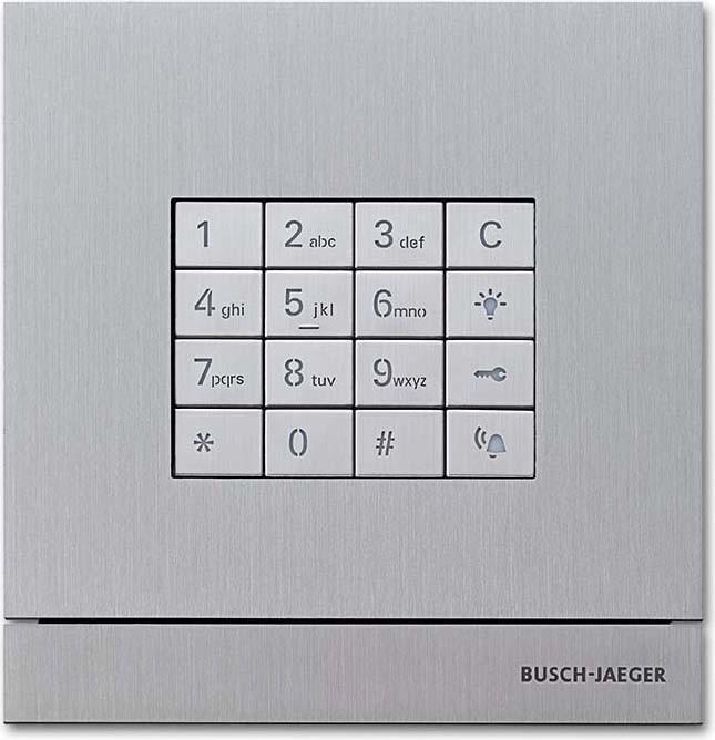 Busch-Jaeger BJ 83100/71-660 Welcome Zutritts- kontrolle m.Tastatur edelstahl (Mechanische Zahlenkombination)