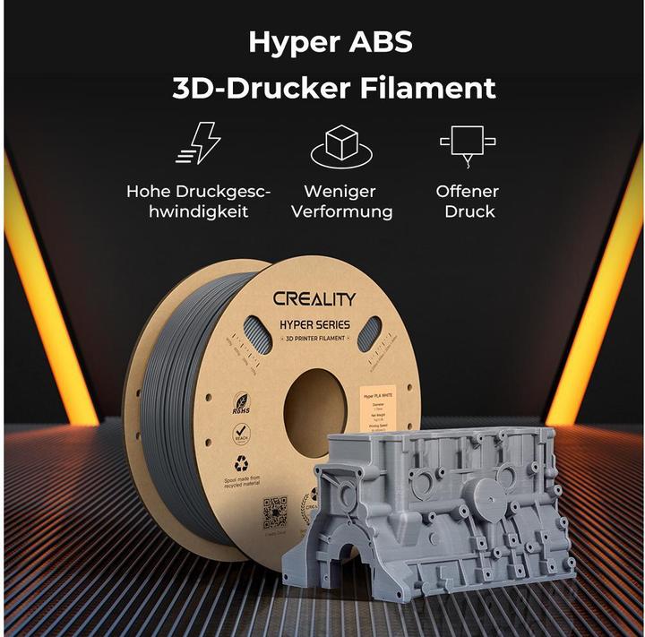 Image du produit Creality Hyper (ABS, 1.75 mm, 1000 g, Noir)