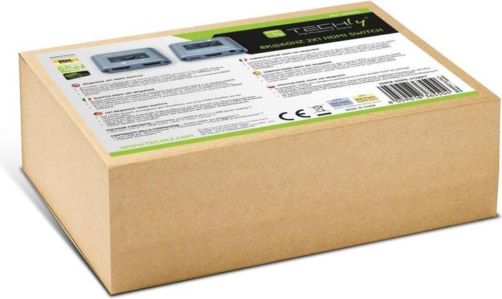 Actual product image Techly 2x1 HDMI 2.1 8K Switch