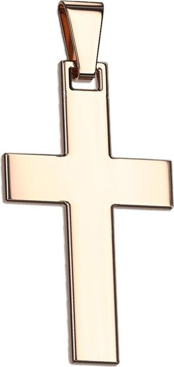 Image du produit Star Piercing Pendentif croix en or rose (Acier chirurgical 316L)