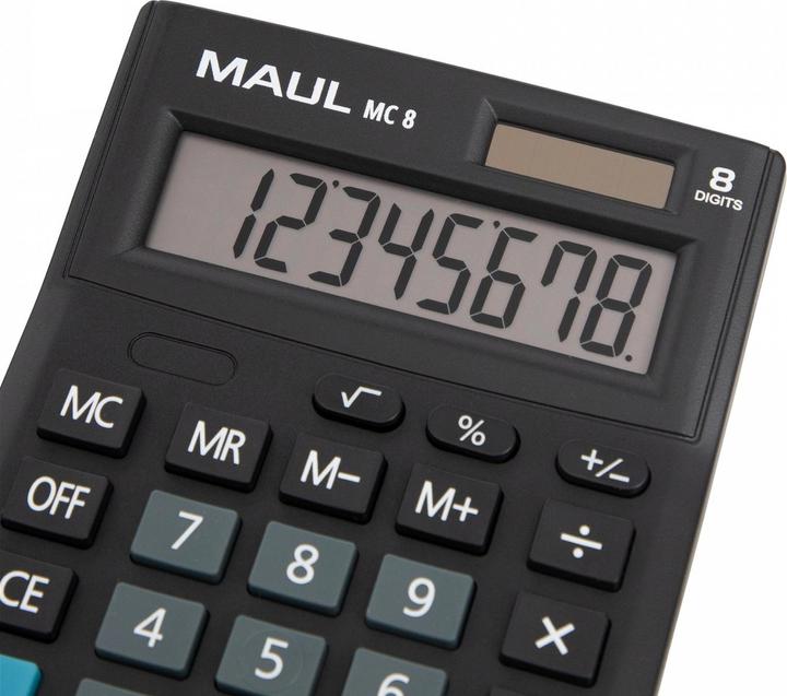 Actual product image Maul Calculator MC8 Black (Solar cells)