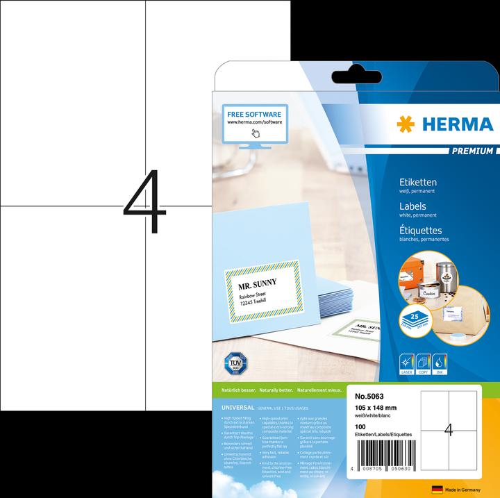 Image du produit HERMA Étiquettes d'expédition A4