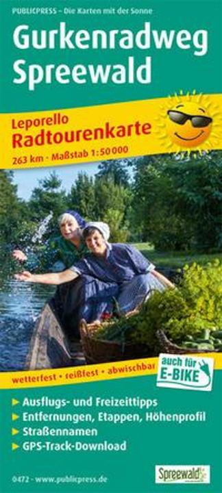 Produktbild Gurkenradweg Spreewald 472 Bicycle Map G