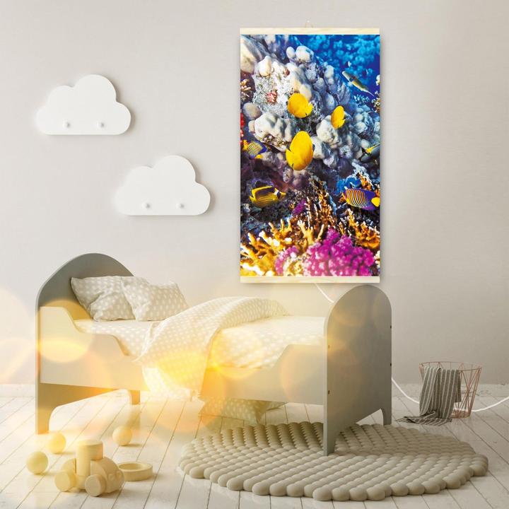 Productafbeelding Trio Infrarood verwarming - flexibele verwarmingsplaat 430W ontwerp 6 koraalrif, afmetingen 100x57cm (430 W)