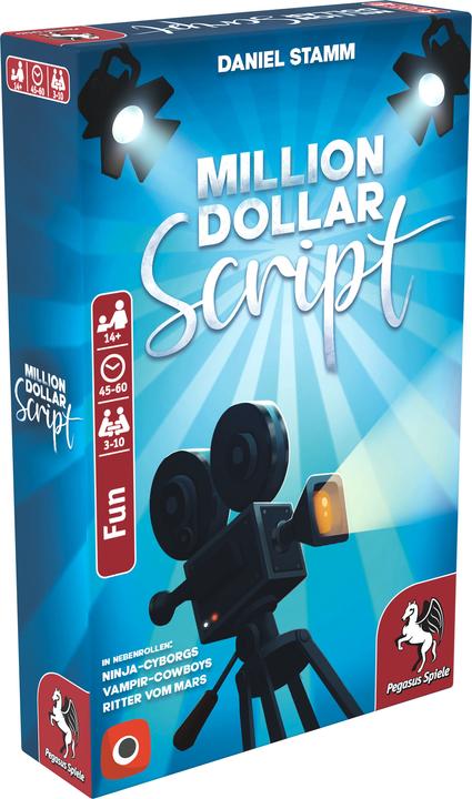 Actual product image Pegasus 57514G - Million Dollar Script, card game, for 3-10 players, ages 14+ (DE edition) (English)