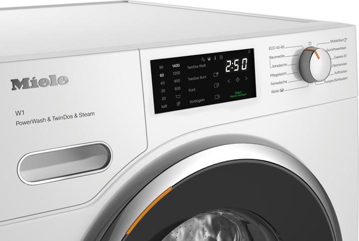 Image du produit Miele Waschmaschine WWG880 WCS PowerWash&TwinDos&Steam (9 kg, Droite)