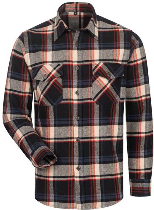 Produktbild Craftland Flanellhemd TURRELL Grösse XXXL schwarz/marine/beige/rot kariert (3XL)