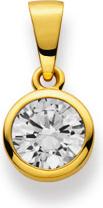 Produktbild Natsumi Schmuck Anhänger Gelbgold 18K/750 Zirkonia (750/18 K Gelbgold)