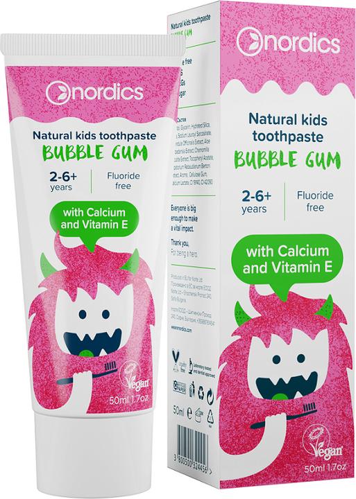 Productafbeelding Nordics Natuurlijke kindertandpasta kauwgom (50 ml)