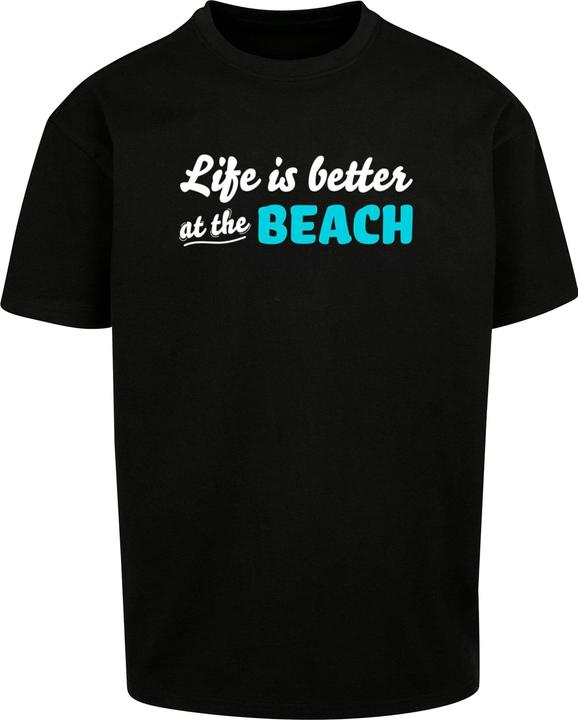 Produktbild Merchcode Summer - Life is better at the beach Heavy Oversize Tee - 116333 (L)