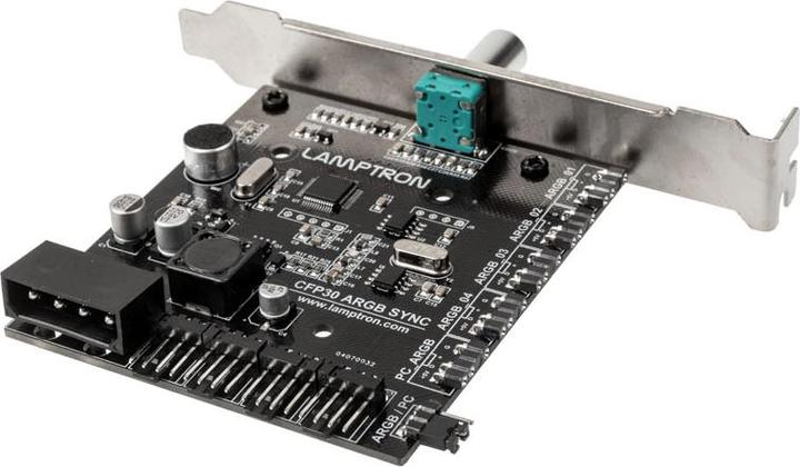 Actual product image Lamptron CFP30B Sync Edition PCI ARGB fan and LED controller (4 Fan)