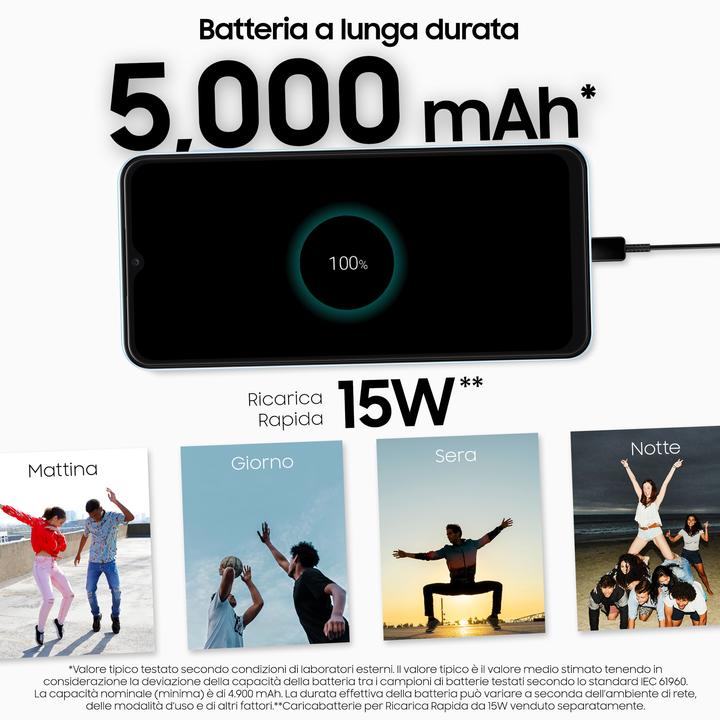 Immagine prodotto Samsung Galaxy A13 (64 GB, Azzurro, 6.60", Doppia SIM, 50 Mpx, 4G)