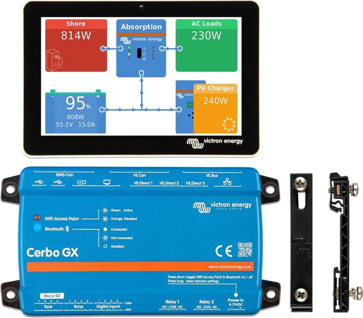 Label énergétique Victron Energy Victron Cerbo GX MK2 Kommunikationszentrale Systemüberwachung