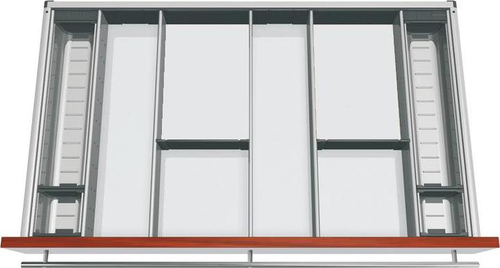 Actual product image Blum Orga cutlery tray divider set KB 900mm, NL 450mm, grey