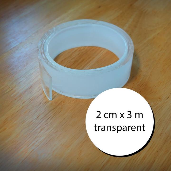 Actual product image Hermex Nano-Tape Double-sided adhesive tape Nano-adhesive tape Assembly tape (20 mm)