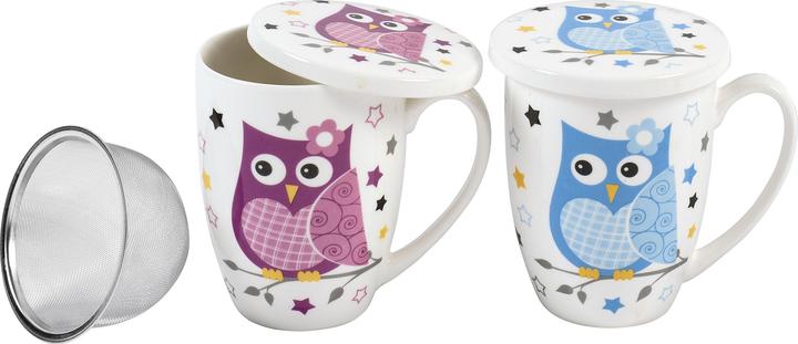 Image du produit G. Wurm tasse à thé hiboux 19107 (300 ml, 1 x)