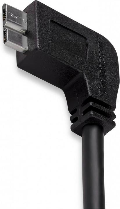 Immagine prodotto StarTech Cavo Slim Micro USB 3.0 da 50 cm con angolazione a sinistra - Cavo di connessione USB 3.1 Gen 1 (5 (0.50 m, USB 3.2 Gen 1)